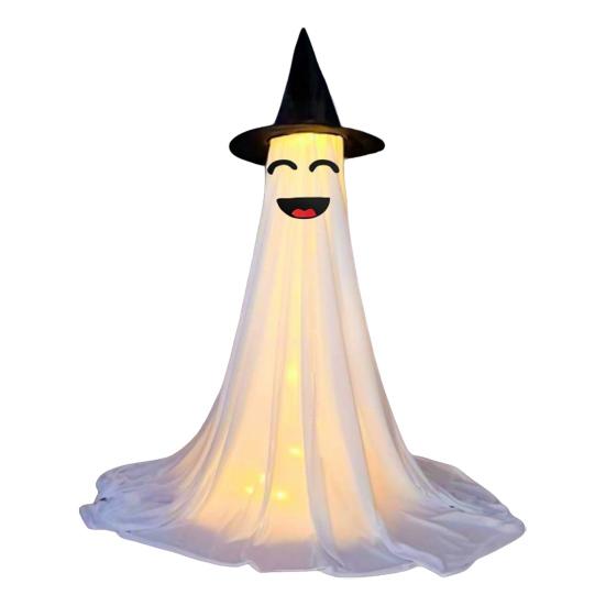 Halloween Ghost Decoration with LED Light Large White Scary Light Up Ghost