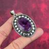 Amethyst Pendant Gemstone Jewelry, 925 Solid Sterling Silver Pendant, Gift For Women Handmade Pendant