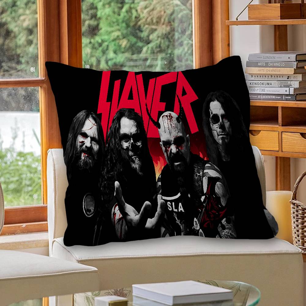 Slayer Тяжелый Металл Группа Музыка Персонализированная Подушка Чехол от Пыли Спальня Детская Вечеринка Украшение Наволочка День Рождения Детский Подарок
