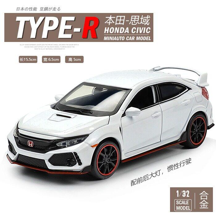 1:32 Honda Civic Type-R Super Modified Sport Car Acura NSX NA1 Racing Sport Couple Alloy Metal Diecast Model Car Display Present ahx256