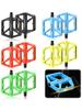 Double DU Bearing Nylon Bicycle Pedals with Reflector Mountain Road Bike Flat Pedals Bicycle Platform Pedals Bike Accessories