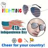 1pc USA Flag Sunglasses Men Outdoor Sports Sun Glasses Independence Day Party Promotional Fan Cheering Footaball Festival Accessories Decoration
