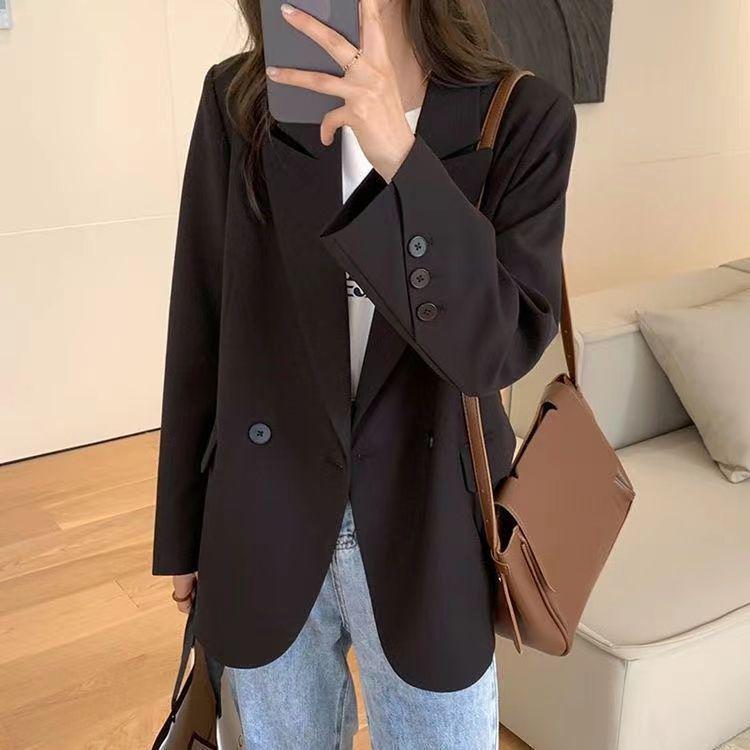 Women's Mid-Length Suit Jacket 2025: Internet Celebrity Style for Spring/Autumn - Trendy, High-End, and Chic