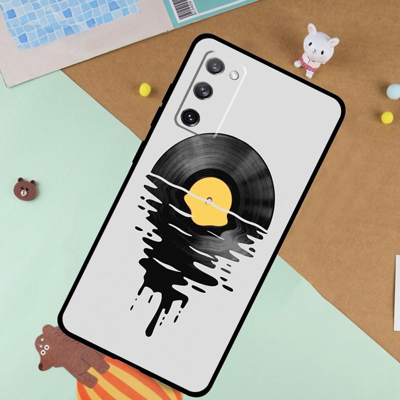 Виниловая пластинка Ретро Мягкий Чехол Для Samsung Galaxy S24 Ultra S9 S10 S20 S22 S23 Plus S21 FE S25 Ultra Funda Чехол
