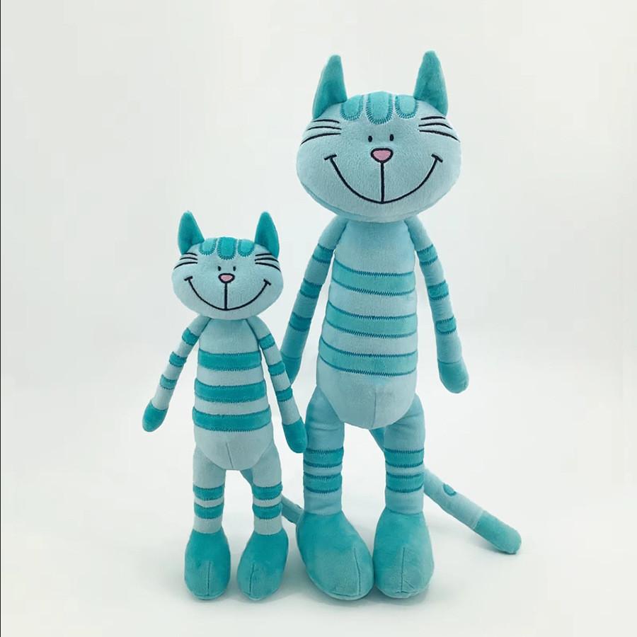 Christmas Plush Cat Doll With Soft Short Plush For Holiday Home Decor Gift For Kids