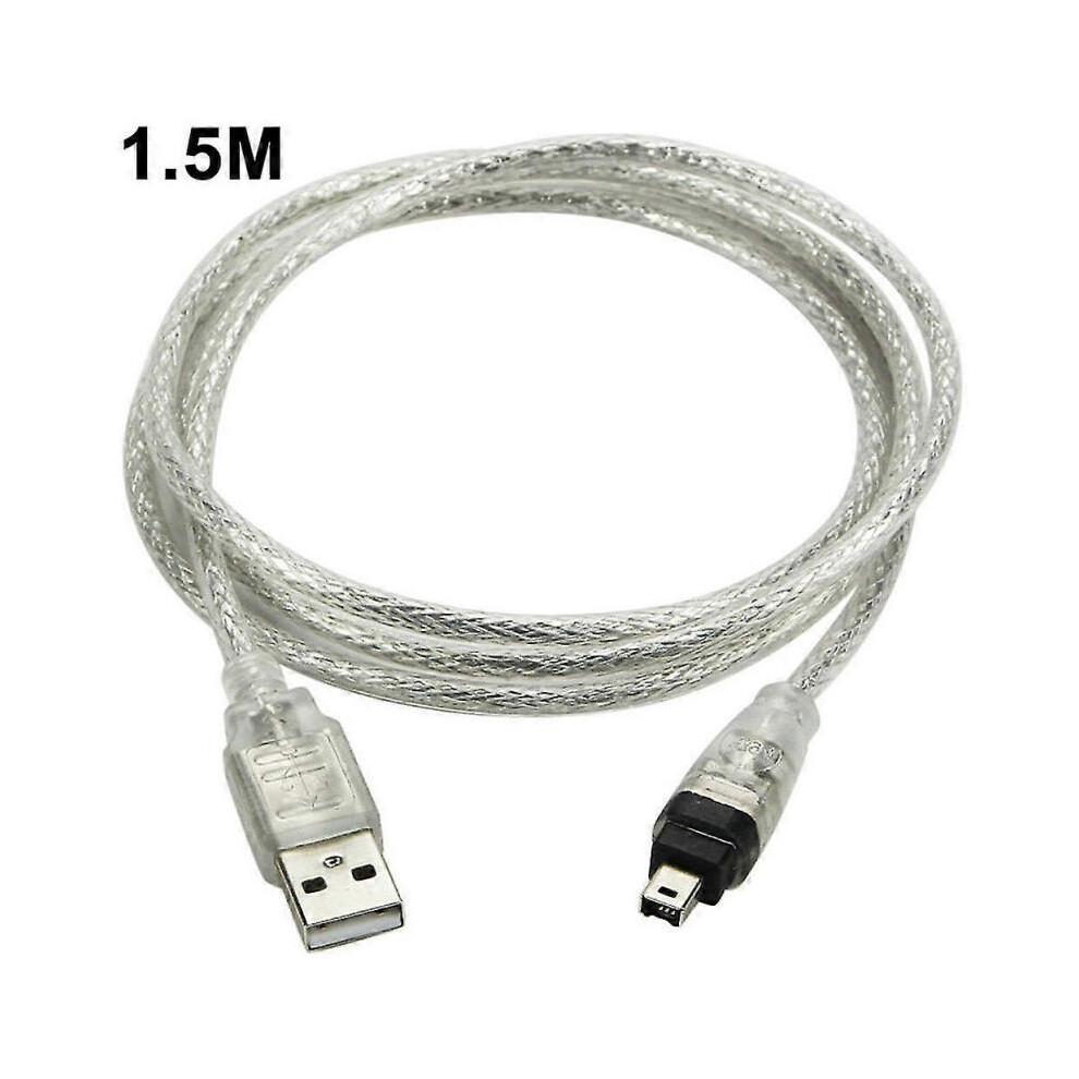 Cable Usb Male To Firewire Plug To Mini 4-pin To Firewire Adaptor