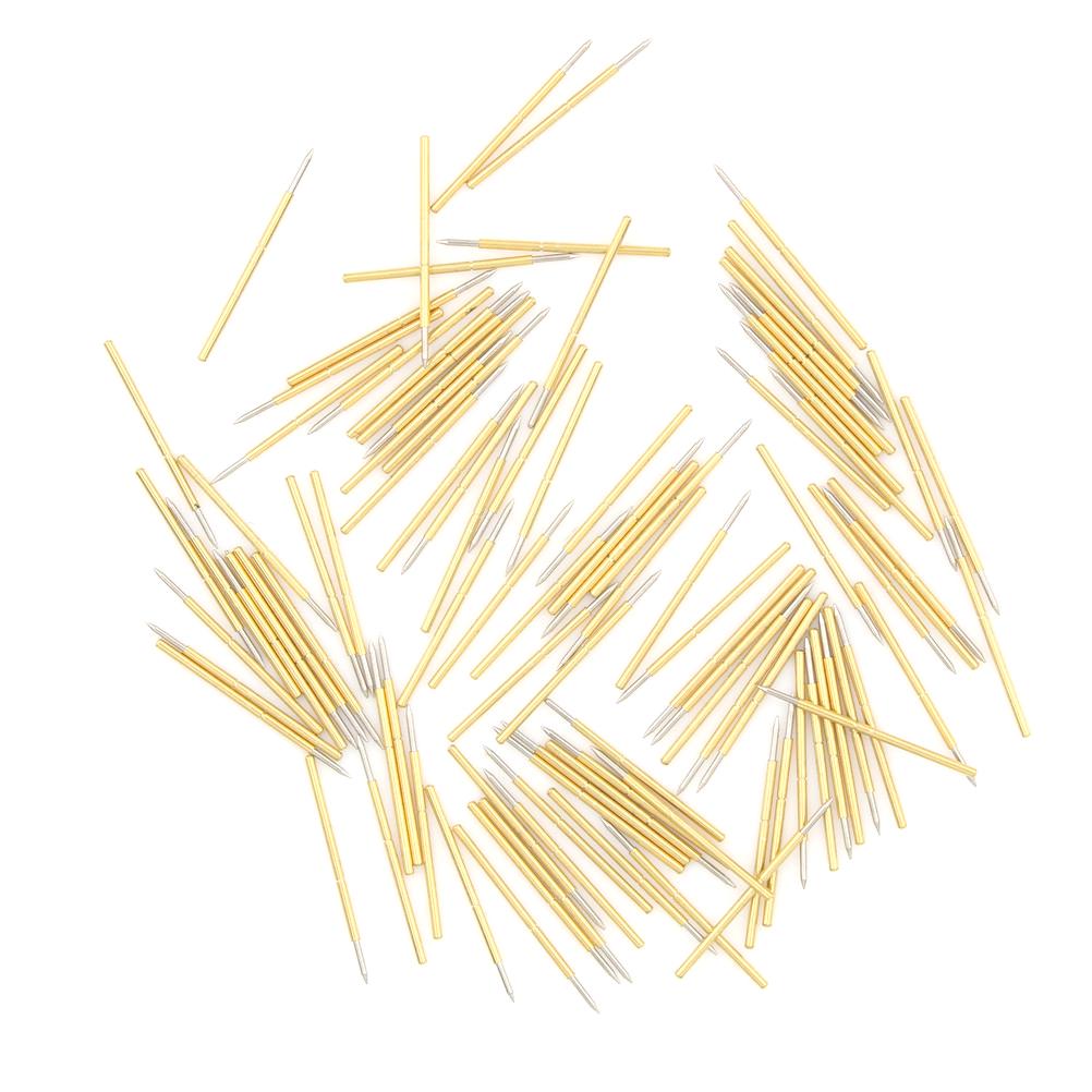 Новый Fine 100X P50-B1 Диаметр 0,68 мм Длина 16 мм 75 г Давление пружины Тестовый щуп Pogo Pin