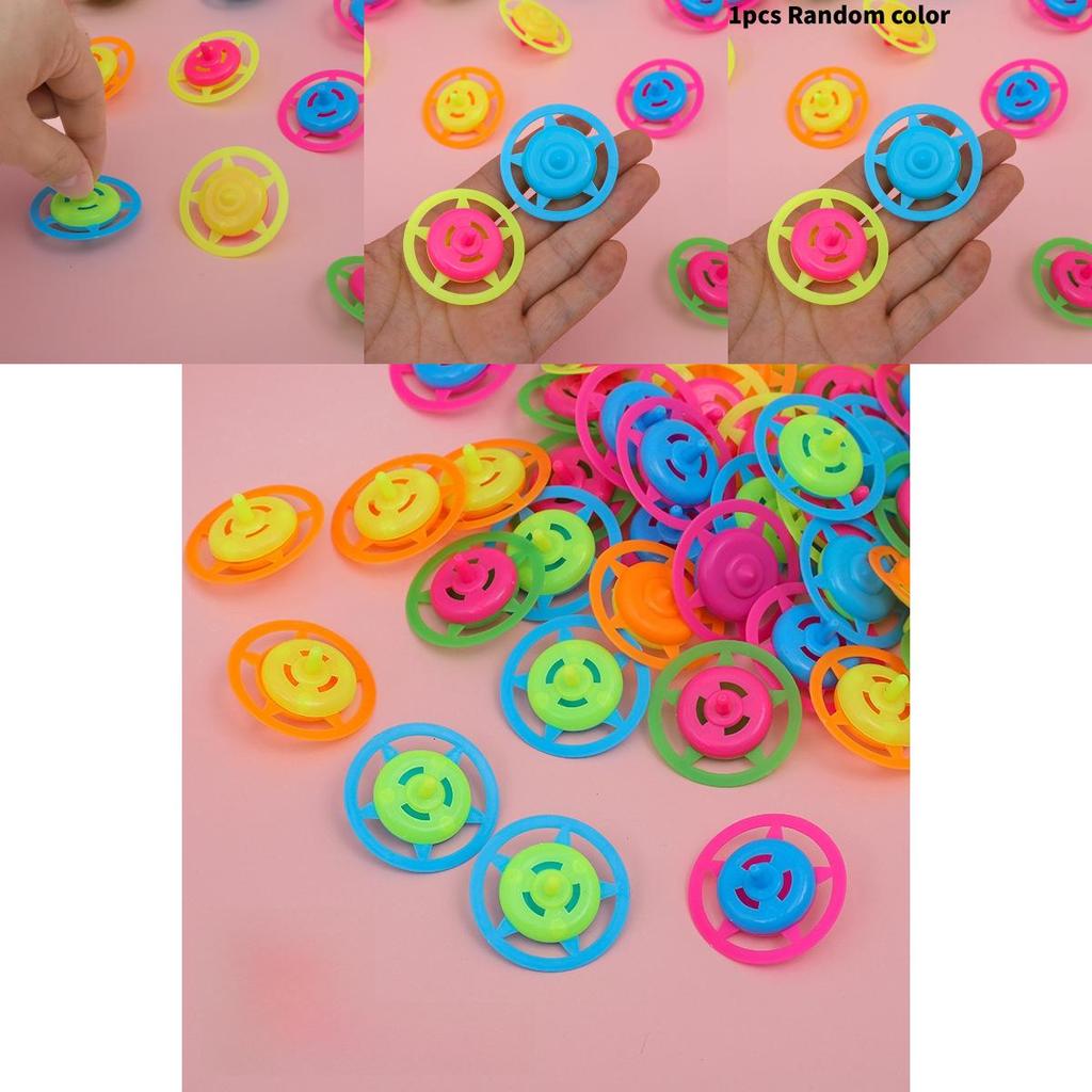Plastic Spin Gyroscope Toy For Children With Colorful Candy Design And Traditional Play Use