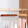 1 /2 Solid Wood 8 Hook Hanger, Underwear, Vest, Tie Multi-Functional Hook, Suitable For Dormitory, Apartment, Bedroom Finishing