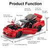 1:32 NSX Lancer Evolution IX Модель Спортивного Автомобиля Игрушка Миниатюрный Транспортный Средство Сплав Литье Под Давлением Двери Открываются Амортизация Хобби Подарки