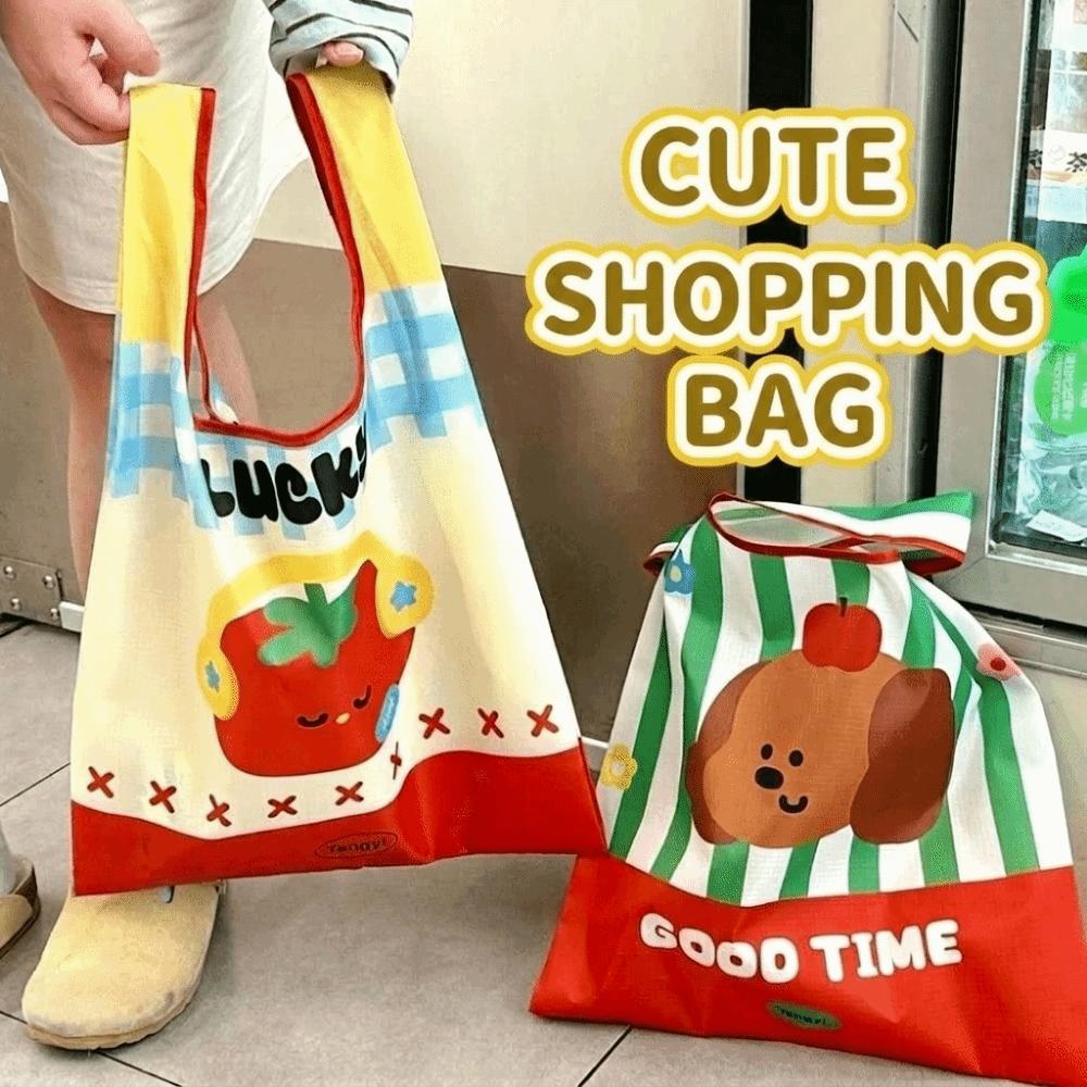 Waterproof Folding Storage Bag Eco-Friendly Handheld Bag Portable Vegetable Storage Bag Storage