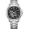 Men's NP1010-78E ( Watch CITIZEN COLLECTION Mechanical Open Heart) Round Watch Silver