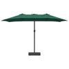 Garden Sun Umbrella Green 385 x 209 x 244 cm Polyester