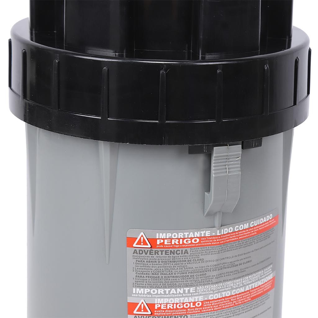 CL200 Automatic ChemicalFeeder, 9L Capacity PVC Inline Automatic Chlorinator Feeder for AboveGround Inground Swimming Pool