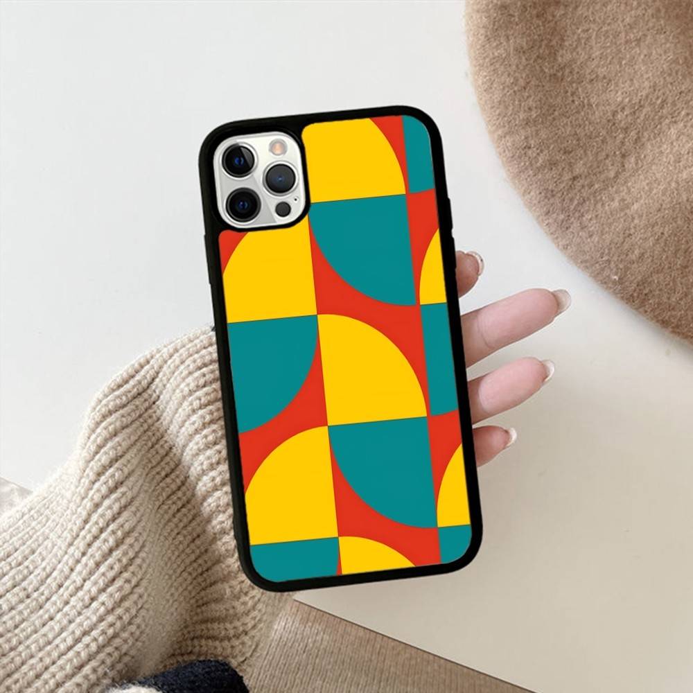 Geometric Bauhaus Art Phone Case For IPhone 17 Pro 16 Plus 16 Pro Max 15 14 13 12 11 PC+TPU Back Cover