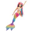 Barbie Rainbow Colorful Mermaid Barbie Doll Ages 3 and Up Rainbow GTF89 Magic! Dress-up Doll/House