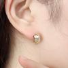 [Bijouholic] Объемные серьги-капли из серебра 925 пробы