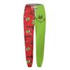 Women's Fashion Sport Christmas Printed Drawstring Pocket Casual Sweatpants Pants