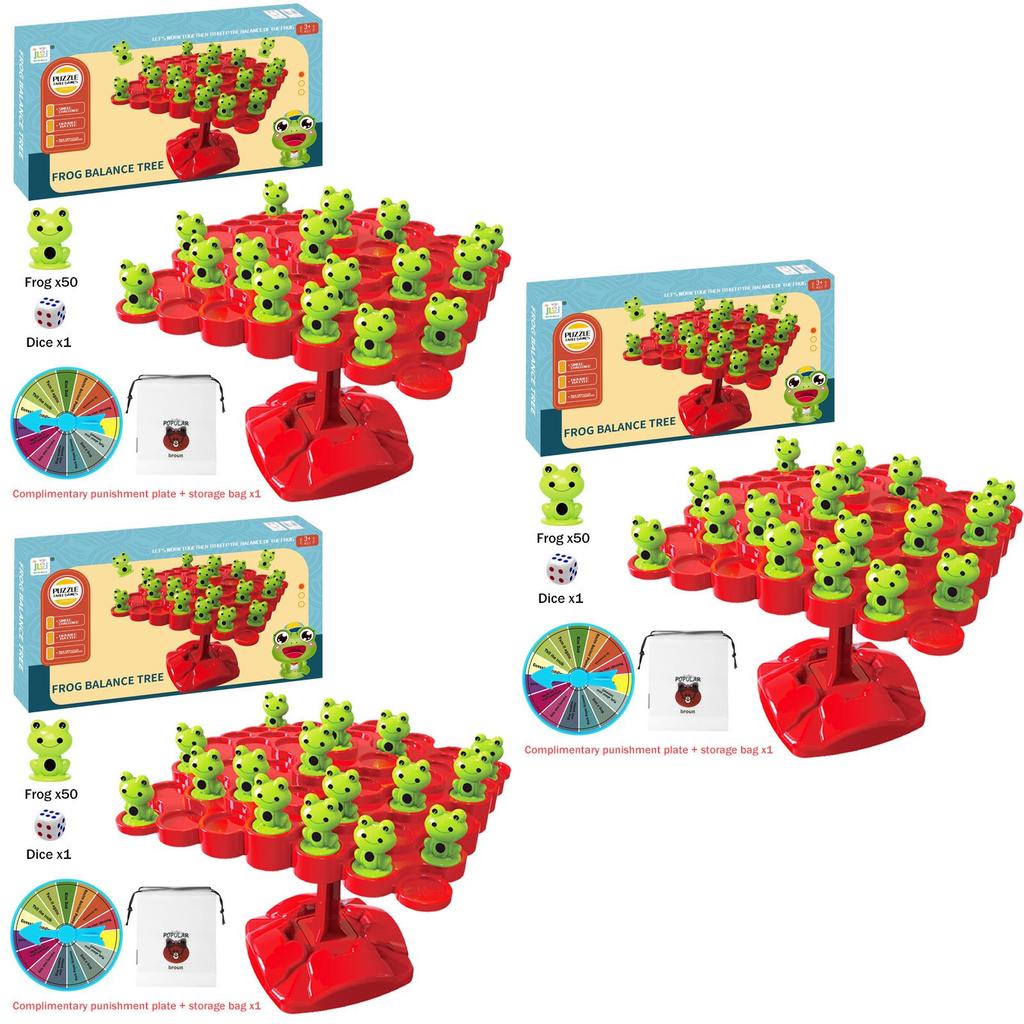 Frog Balance Tree Multiplayer Game Toy For Brain Development And Parent-child Interaction