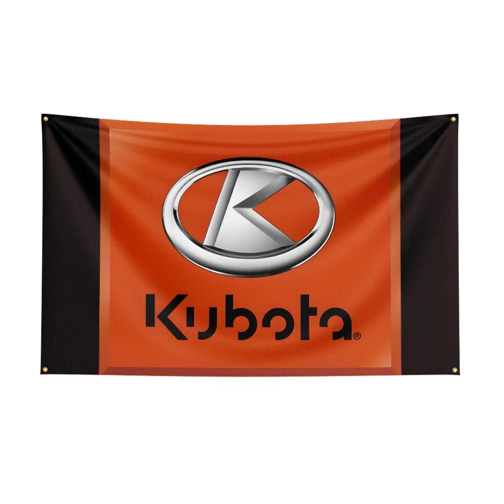 35 футов Флаг Тракторов Kubota Corporation Полиэстер Цифровая Печать Инструмент Гобелен Баннер Штора Для Декора Сельское Хозяйство