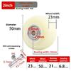 2 PCS Rubber/Nylon Replacement caster wheels with double bearings high load capacity wear resistance furniture wheels