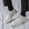New Men British Vintage Fashion White Thick Bottom Formal Shoes Male Dress Wedding Prom Homecoming Sapato Social Masculino