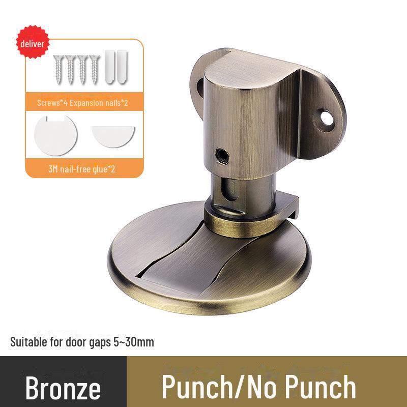 Магнитный напольный дверной упор: Без ударов, с защитой от столкновений, бесшумный, невидимый, настенное крепление.