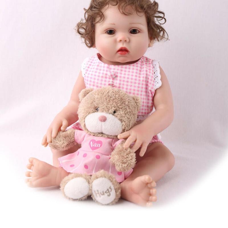 NPK Полный силиконовый корпус Reborn Baby Doll Realista Baby Dolls Подарок на день рождения для девочек