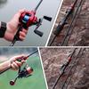 SOUGAYILANG Portable 4-section Fishing Rod 2.1M Fishing Rod Carbon Fiber Spinning Fishing Rod Fishing Gear