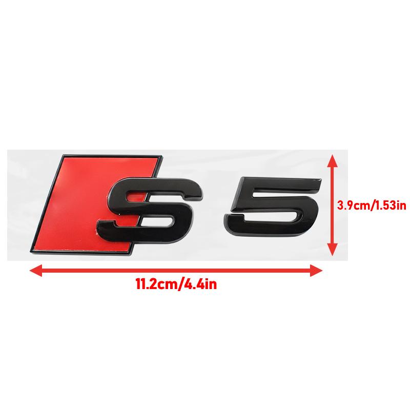 For zbts2 S5 2010-2019 S5 Front Hood Grill Emblem Rear Trunk zbts2 Sport Decoration Accessories