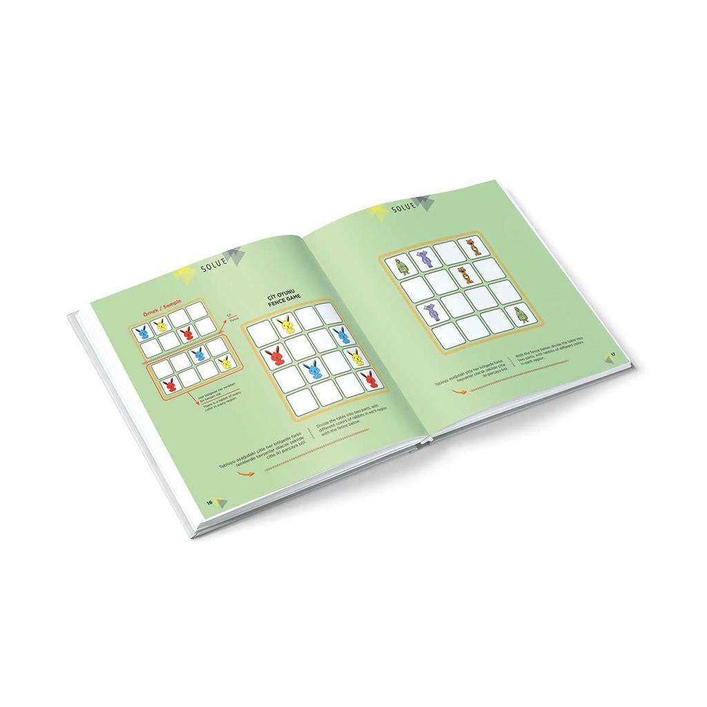 Набор из 9 возрастов 5+ (Уровень 1-2-3) / Серия книг, улучшающих IQ, внимание и способности, английский-турецкий