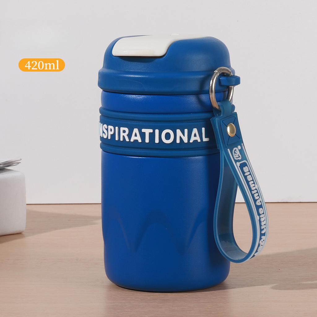 Новая портативная кофейная чашка из нержавеющей стали 316 с высококачественной студенческой портативной чашкой-термосом со стаканом воды.