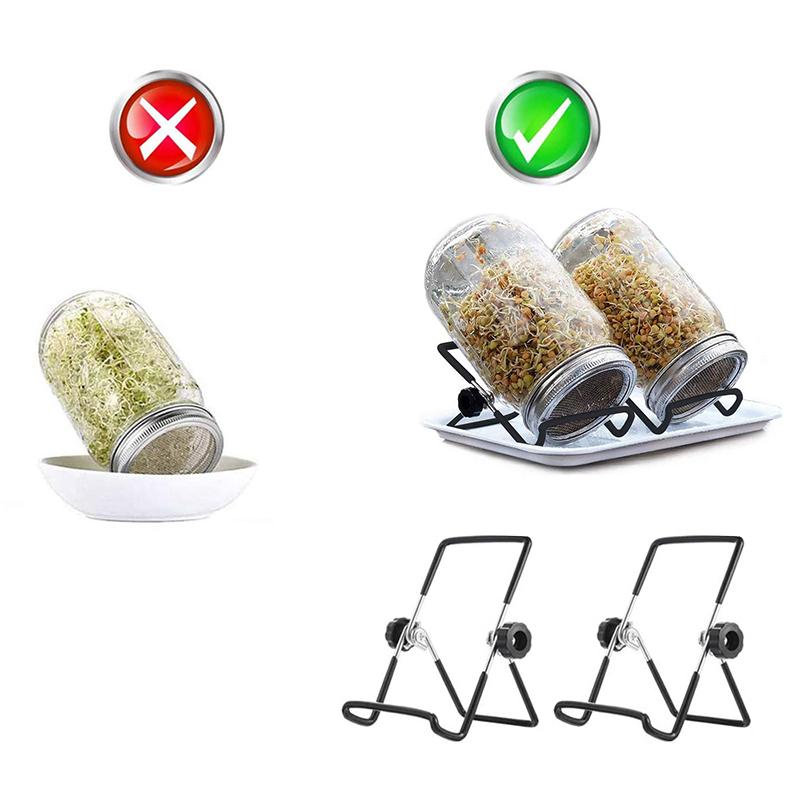 1 шт. набор для проращивания семян, крышки для горшков для выращивания ростков, гидропонный проращиватель бобов, горшок для рассады для домашнего хозяйства с широким горлом