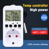 Digital  Smart Thermostat Socket Timer Switch Temperature Controller Heating Cooling with Temperature Sensor Probe -40℃~120℃