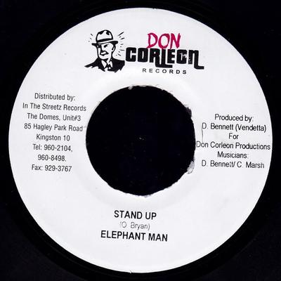 7-дюймовая пластинка ELEPHANT MAN - Stand Up NONE Don Corleon Rec 2004 Ямайка Регги, Ска и Даб Б/у