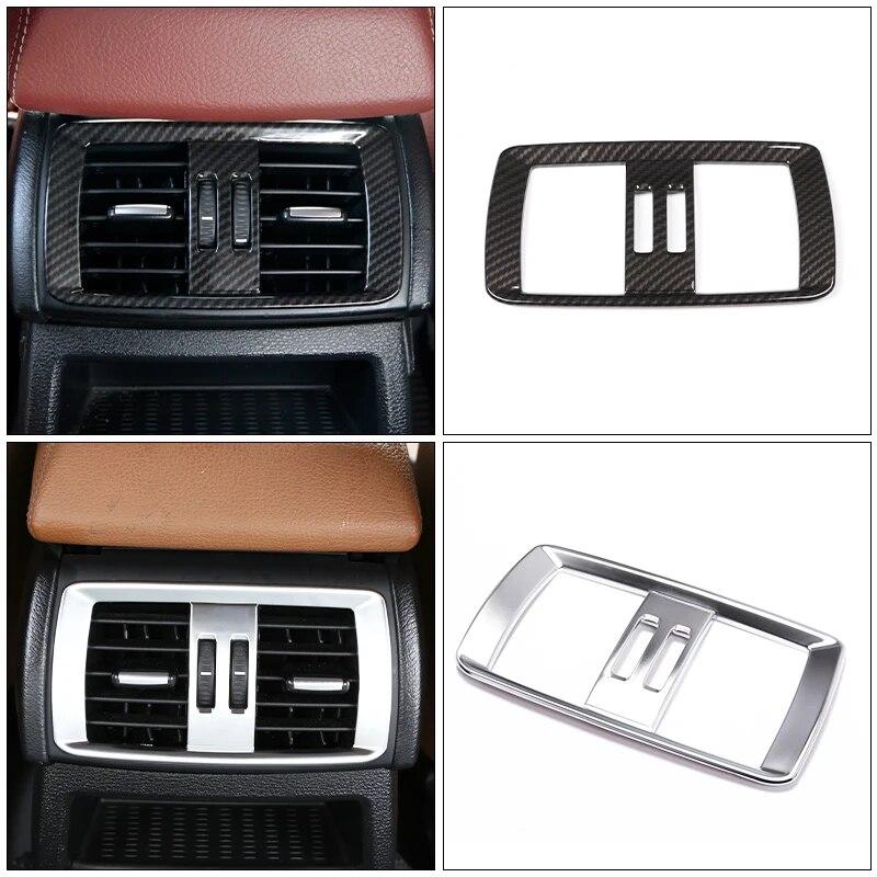 For BMW X3 F25 X4 F26 2011-2017 ABS Chrome Car Rear Air Conditioning Vent Outlet Frame Cover Trim Sticker Interior Accessories
