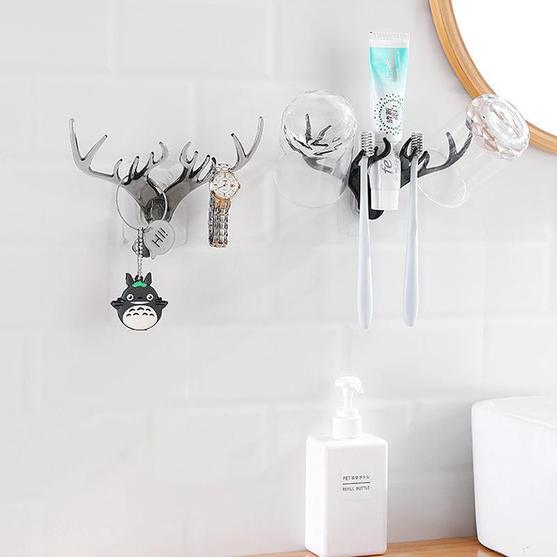 Оленьи рога в форме рога, крючок для хранения, настенная полка для одежды, шарф, брелок для ключей