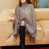 2020 Good Quality Autumn And Winter New Fringed Cape Large Size Knitted Jacket Loose Thin Fashion Knitted Cape Shawl