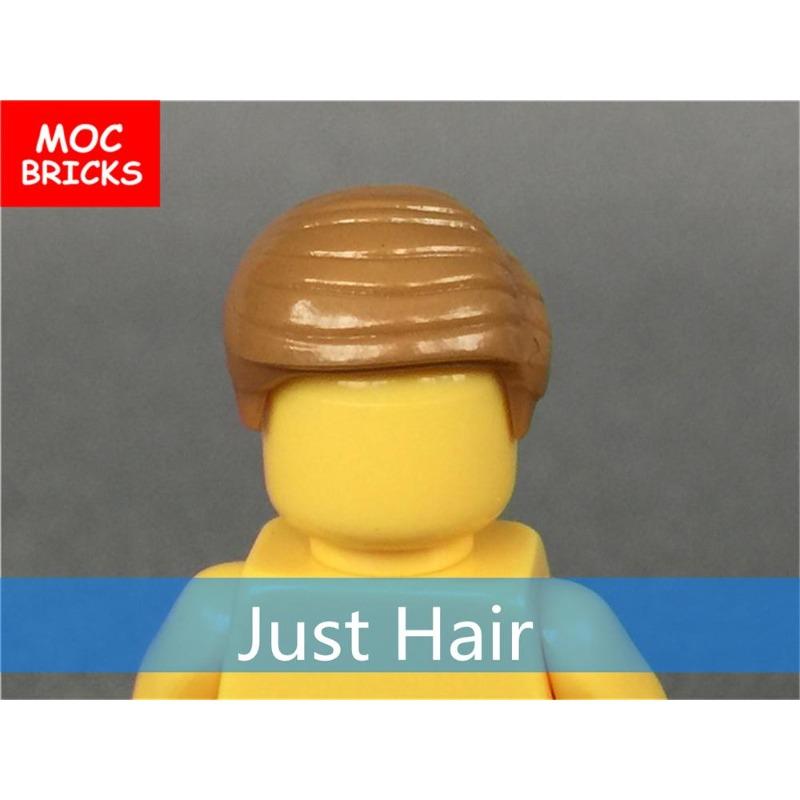 10 шт./лот Кирпичики MOC Мужские прически Модель Фигурка Игрушка Детские Образовательные Строительные Блоки Собранные Игрушки