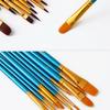 Набор художественных кистей 10X Алюминиевый Тонкая работа Тренировка Практичный Акварельная Художник Кисть