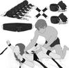 Комплект для сексуального бондажа BDSM - Улучшенный комплект под матрас, restraints для кровати, сексуальные ремни с наручниками, браслетами на лодыжки, стяжками, снаряжение для бондажа