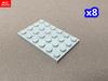 Нетоксичная пластина Moc Bricks 4x4 4x6 4x8 4x10 4x12 3031 3022 3035 3030 3029 Детский игрушечный конструктор Собирается Подарок на день рождения