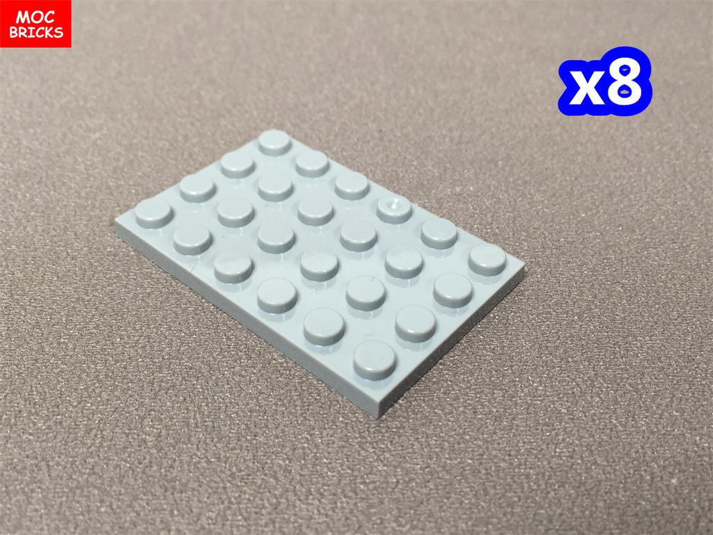 Нетоксичная пластина Moc Bricks 4x4 4x6 4x8 4x10 4x12 3031 3022 3035 3030 3029 Детский игрушечный конструктор Собирается Подарок на день рождения