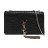 [Б/У] Ysl Kate Серебряный Логотип Цепочка Крокодиловый Узор Тиснение Глянцевая Телячья Кожа Кисточка Сумка Кроссбоди На Плечо Средний - Отличное Состояние #15ADTZ6