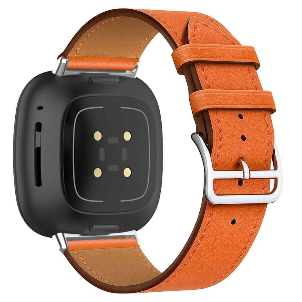 Кожаный ремешок для браслета для Fitbit Versa 4 3 2 1 Versa Lite Смарт-часы Ремешок для замены браслета для fitbit Sense/sense 2 Ремешок для часов