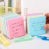 Colorful Sticky Notes, High-adhesion Office Tear-off Stickers, Cute Student Message and Note-taking Notebook