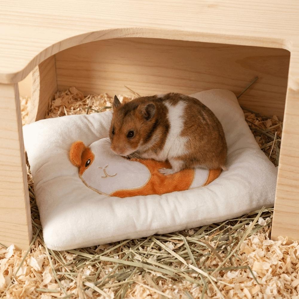Comfortable Guinea Pig Plush Cushion Thickened Soft Small Animal Sleeping Mat Autumn Winter