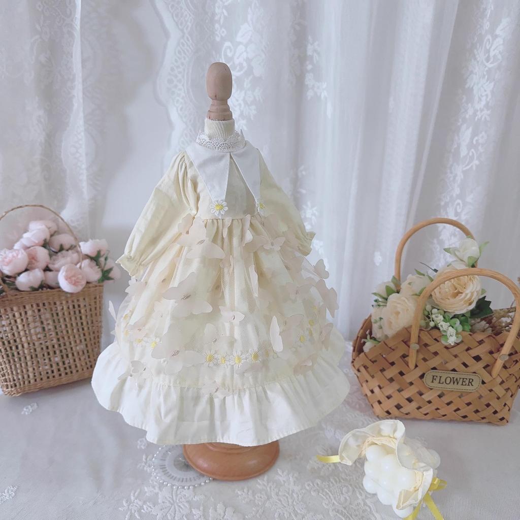 HAMRETHYPPZ 14 16 13 BJD Шарнирная кукла Платье Кукольный костюм Кукла Горничная Одежда Шарнирная кукла Одевалка Кукольное платье Платье принцессы, Цвет шампанского