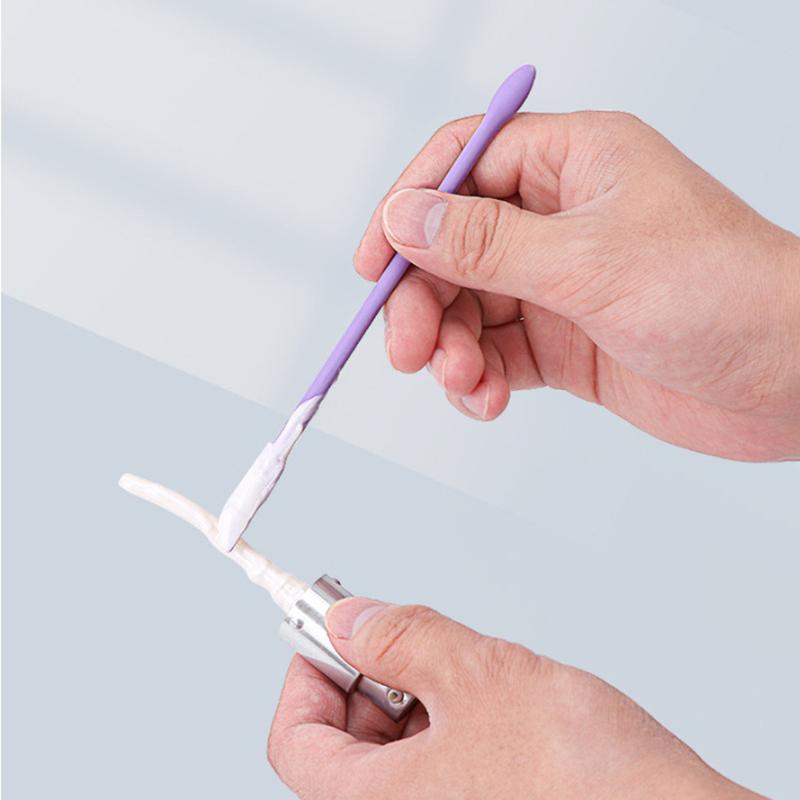 Набор силиконовых скребков 2 в 1, косметическая жидкая основа для крема для лица, ложка для соскабливания, инструменты для ухода за кожей лица