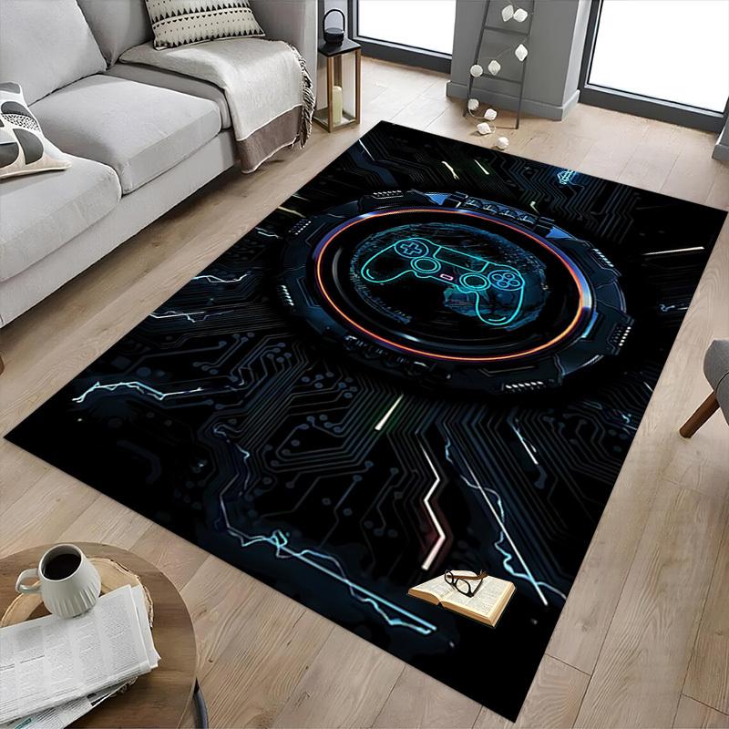1PC gamepad circuit-board Carpet Office Rug Mat Home Decor Area Carpet Festival Gift Office desk chair carpet Longlasting Material